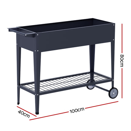 Green Fingers Garden Bed Elevated 100X40X80cm Planter Box Raised Container Herb.