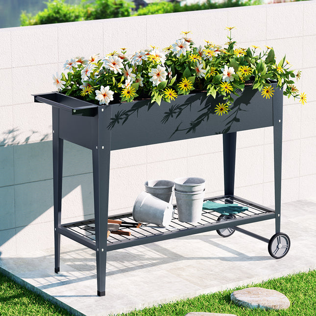Green Fingers Garden Bed Elevated 100X40X80cm Planter Box Raised Container Herb.