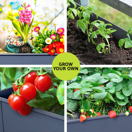 Green Fingers Garden Bed Elevated 100X40X80cm Planter Box Raised Container Herb.