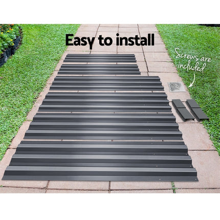 Green Fingers 2x Garden Bed 120x90cm Planter Box Raised Container Galvanised Herb.