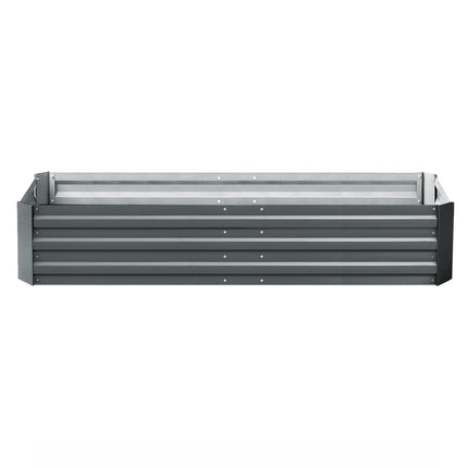 Green Fingers 2x Garden Bed 210x90cm Planter Box Raised Container Galvanised Herb.