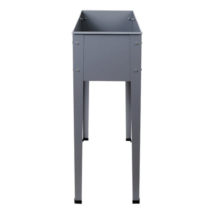 Green Fingers Garden Bed Elevated 100X80X30cm Planter Box Container Galvanised.