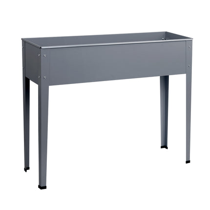 Green Fingers Garden Bed Elevated 100X80X30cm Planter Box Container Galvanised.