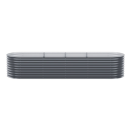 Green Fingers Garden Bed 320X80X56cm Oval Planter Box.