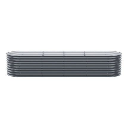 2x Green Fingers Raised Garden Bed 320X80X56cm Oval Planter Box.