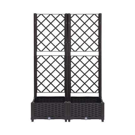 Green Fingers Raised Garden Bed Vertical Planter Self Watering Large Elevated Veggie Box 80x40x122cm.