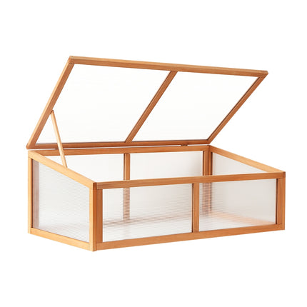 Green Fingers Garden Bed 40x40x23cm PP Planter Box Raised Container Growing Herb.