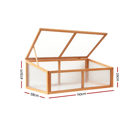 Green Fingers Garden Bed 40x40x23cm PP Planter Box Raised Container Growing Herb.