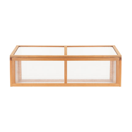 Green Fingers Garden Bed 40x40x23cm PP Planter Box Raised Container Growing Herb.