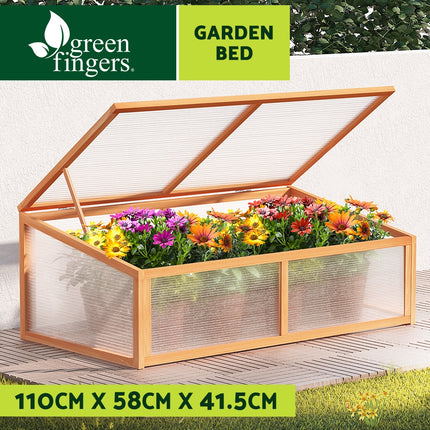 Green Fingers Garden Bed 40x40x23cm PP Planter Box Raised Container Growing Herb.
