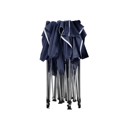 Instahut Gazebo Pop Up Marquee 3x3 Folding Tent Gazebos Camping 500D Oxford Navy.