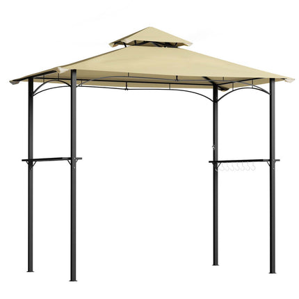 Instahut Gazebo Outdoor Patio Marquee BBQ Grill Shelter Garden Shade Hooks Beige.