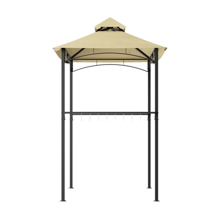 Instahut Gazebo Outdoor Patio Marquee BBQ Grill Shelter Garden Shade Hooks Beige.