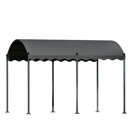 Instahut Gazebo Marquee 4x3m Outdoor Event Wedding Tent Camping Party Shade Iron Art Canopy Grey.