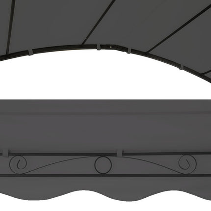 Instahut Gazebo Marquee 4x3m Outdoor Event Wedding Tent Camping Party Shade Iron Art Canopy Grey.