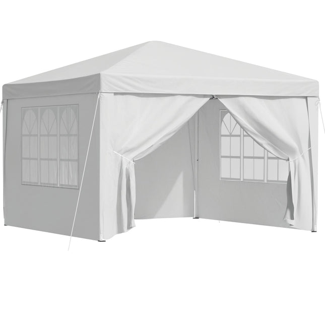 Instahut Gazebo 3x3 Pop Up Marquee Folding Tent Wedding Gazebos Camping Outdoor Canopy White.