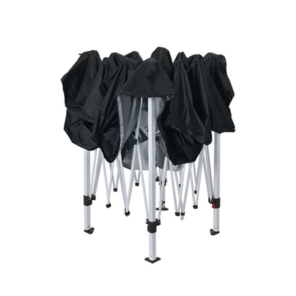 Instahut Gazebo Pop Up Marquee 3x3m Wedding Party Outdoor Camping Tent Canopy Shade Mesh Wall Black.