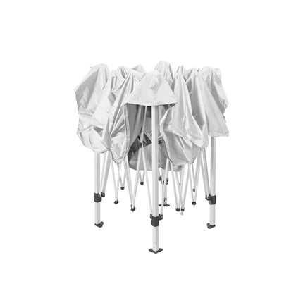 Instahut Gazebo Pop Up Marquee 3x3m Wedding Party Outdoor Camping Tent Canopy Shade Mesh Wall White.