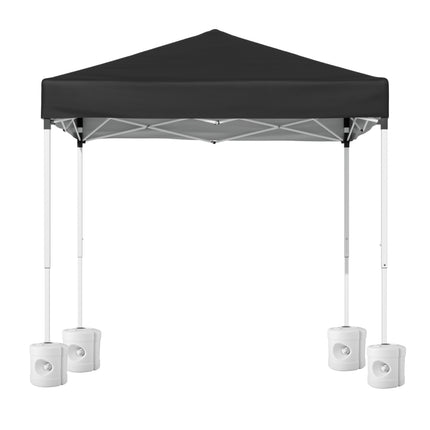 Instahut Gazebo 2x2m Outdoor Patio Garden Marquee Shade w/ Base Pods Black.