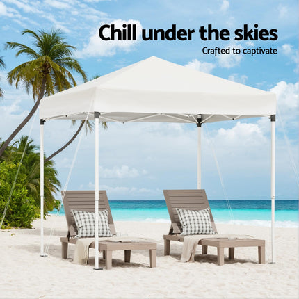 Instahut Gazebo 2x2m Outdoor Patio Garden Marquee Shade White.