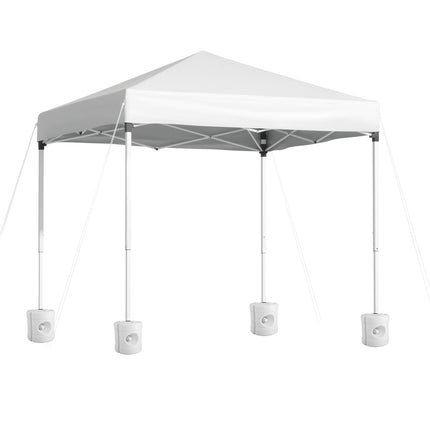 Instahut Gazebo 2x2m Outdoor Patio Garden Marquee Shade w/ Base Pods White.