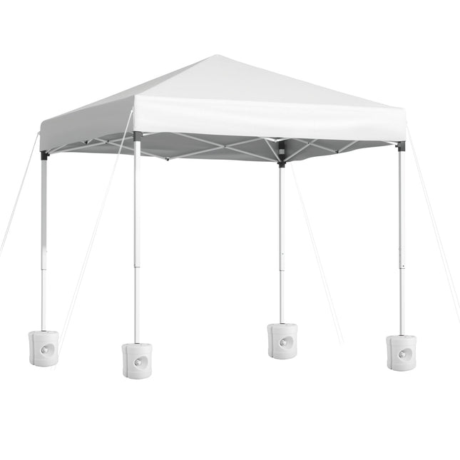 Instahut Gazebo 2x2m Outdoor Patio Garden Marquee Shade w/ Base Pods White.