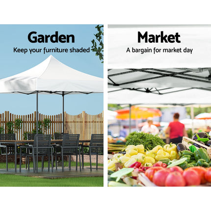 Instahut Gazebo Pop Up Marquee 3x3 Folding Tent Outdoor Camping 500D Oxford.
