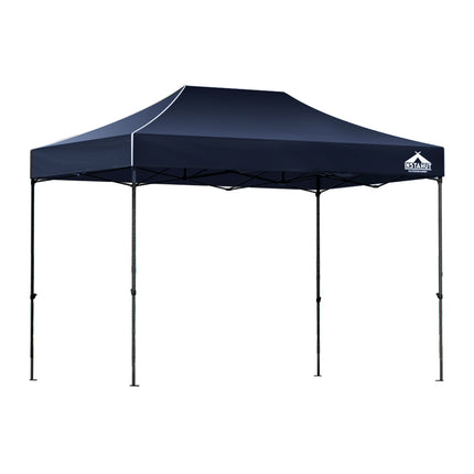 Instahut Gazebo Pop Up Marquee 3x4.5m Folding Tent Camping 500D Oxford Navy.