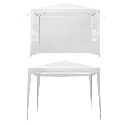 Instahut Gazebo 3x3m Marquee Wedding Party Tent Outdoor Camping Side Wall Canopy Window Panel White.