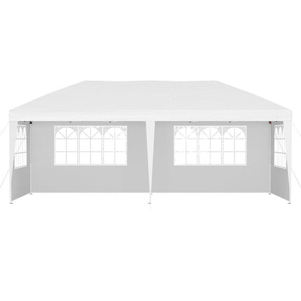 Instahut Gazebo Pop Up Marquee 3x6m Wedding Party Outdoor Camping Tent Canopy Side Wall White.