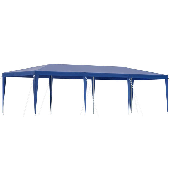 Instahut Gazebo 3x9m Wedding Party Marquee Tent Outdoor Event Camping Shade Blue.