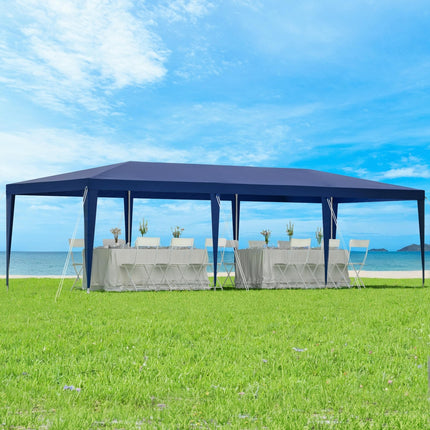 Instahut Gazebo 3x9m Wedding Party Marquee Tent Outdoor Event Camping Shade Blue.