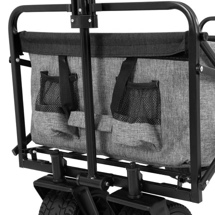 Gardeon Garden Cart with Cargo Net Grey.