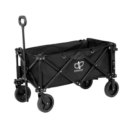 Gardeon Garden Cart with Opening Rear Black.