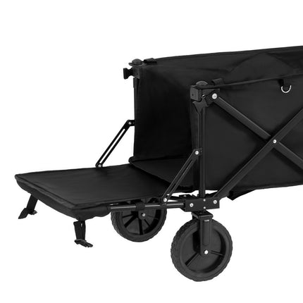 Gardeon Garden Cart with Opening Rear Black.
