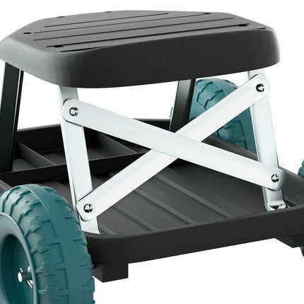 Gardeon Garden Cart Rolling Stool with Wheels Gardening Helper Seat Farm Yard.