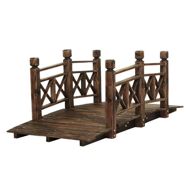 Gardeon Garden Decor Outdoor Ornament Wooden Bridge 150cm.