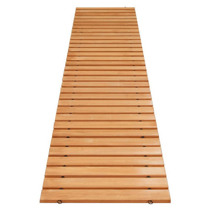 Gardeon 8FT Wooden Garden Pathway Roll-Out Straight Walkway Outdoor Backyard Brown.