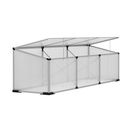 Green Fingers Greenhouse 180x50x50CM Cold Frame Plant Grow Aluminium Polycarbonate Green House.