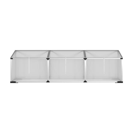 Green Fingers Greenhouse 180x50x50CM Cold Frame Plant Grow Aluminium Polycarbonate Green House.