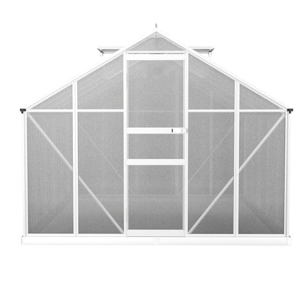Green Fingers Greenhouse 3x2.5x1.95M Aluminium Polycarbonate Green House Garden Shed.
