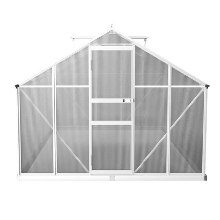 Green Fingers Greenhouse 4.2x2.5x1.95M Aluminium Polycarbonate Green House Garden Shed.