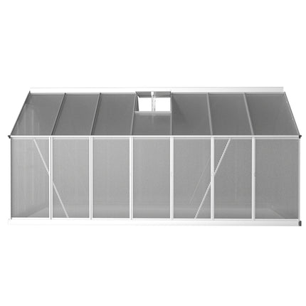 Green Fingers Greenhouse 4.2x2.5x1.95M Aluminium Polycarbonate Green House Garden Shed.