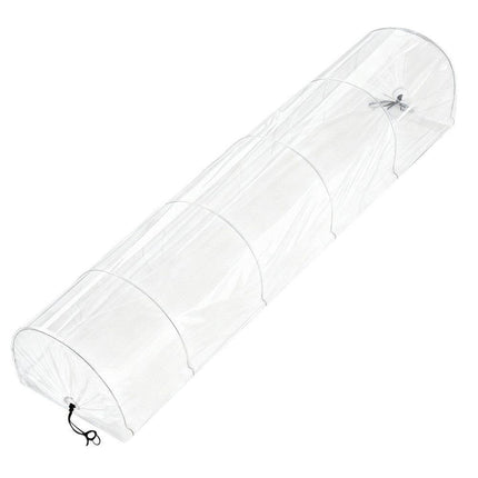 Green Fingers Mini Greenhouse 300x45x30cm Tunnel Clear PVC Steel Frame Portable.
