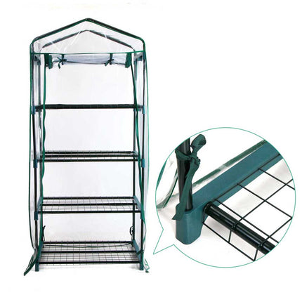 Green Fingers Greenhouse 4 Tiers Mini Green House Garden Bed Planter Box 1.6x0.7x0.5M.