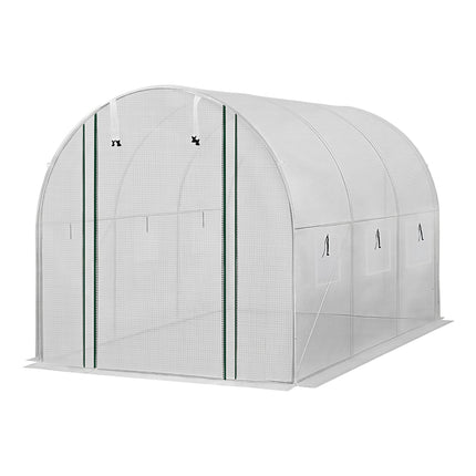 Green Fingers Greenhouse 3x2x2M Walk in Green House White.