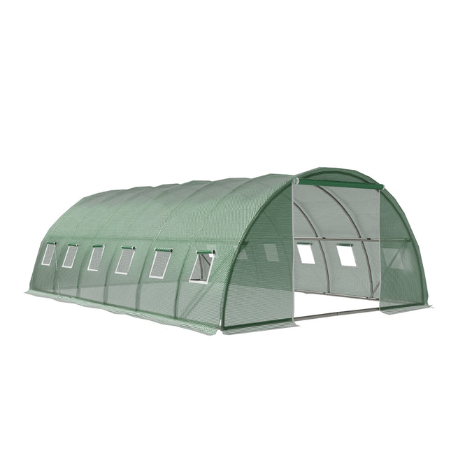 Green Fingers Greenhouse 6x4x2M Walk in Green House Tunnel Plant Garden Shed Dome.