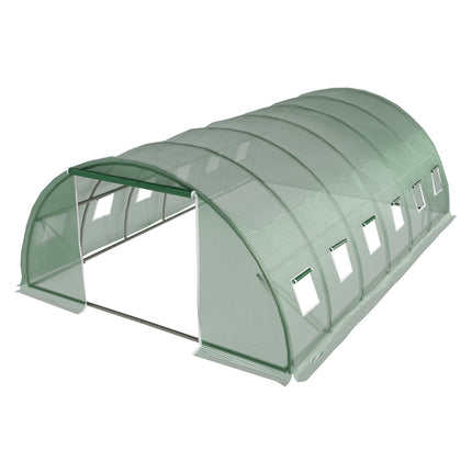Green Fingers Greenhouse 6x4x2M Walk in Green House Tunnel Plant Garden Shed Dome.