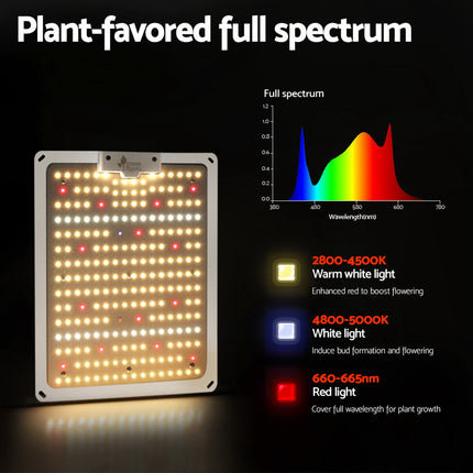Green Fingers Max 1000W Grow Light LED Full Spectrum Indoor Plant All Stage Growth.