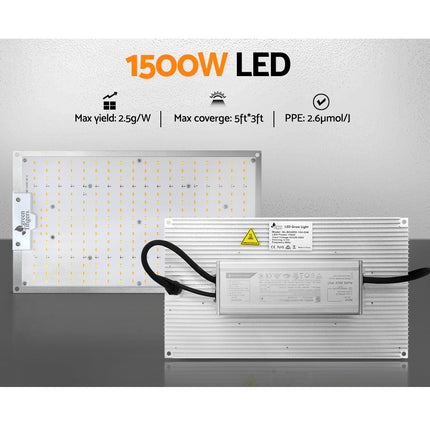 Greenfingers Max 150W Grow Light LED Full Spectrum Indoor Plant All Stage Growth.